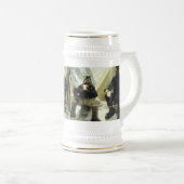 Erste Männer, die den Everest Hillary Norgay 1953 Bierglas (VorderseiteRechts)