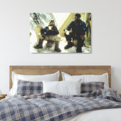 Erste Männer, die den Everest Hillary Norgay 1953  Leinwanddruck (Insitu (Schlafzimmer))