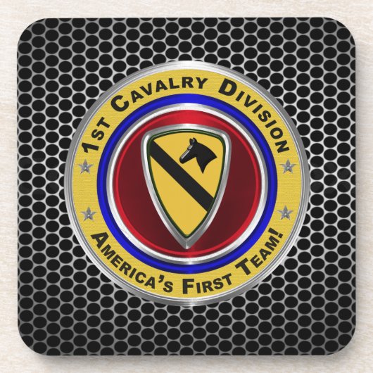 Erste Mannschaft der Kavallerie Getränkeuntersetzer (Vorderseite)