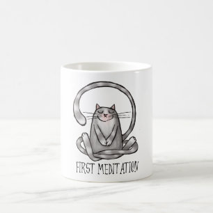 erste Meditation Kaffeetasse