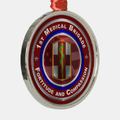 Erste medizinische Brigade Weihnachten halten Ornament Aus Metall (Rechts)