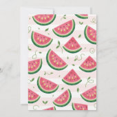 Erste Melonen-Geburtstagsfeier Einladung (Rückseite)
