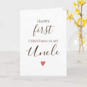 Erste Merry Chirstmas Oncle Card Karte (Gelbe Blume)