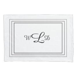 Erste mit Monogramm Pillowcases Kissenbezug