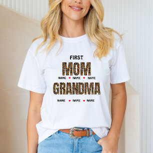 ERSTE MOM JETZT OMA Nana &benutzerdefinierte Enkel T-Shirt