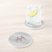 Erste Monogramm beruflich schlicht fügen Sie Ihren Getränkeuntersetzer (Seite)