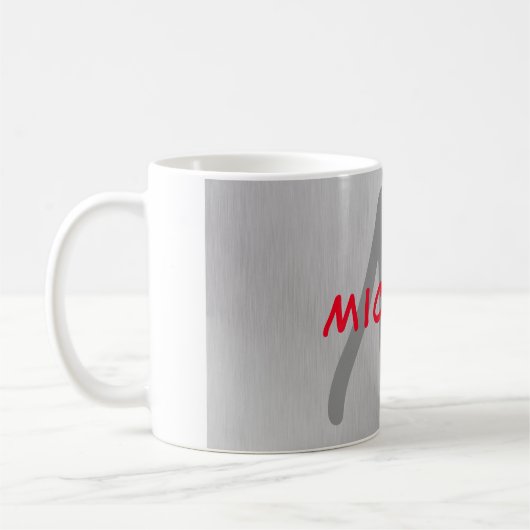 Erste Monogramm beruflich schlicht fügen Sie Ihren Kaffeetasse (Links)