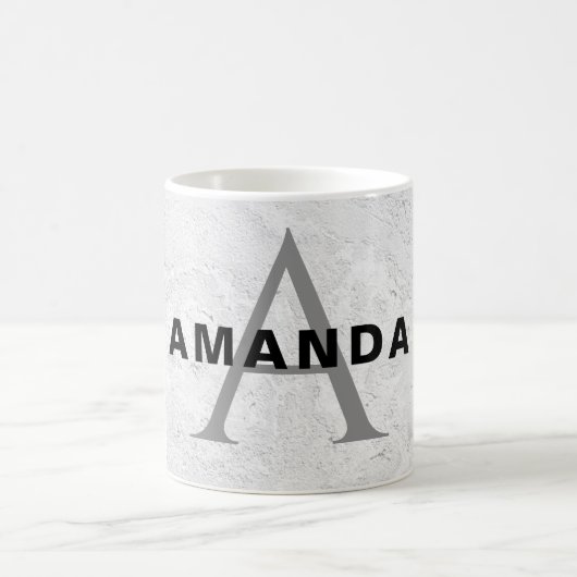 Erste Monogramm beruflich schlicht fügen Sie Ihren Kaffeetasse (Mittel)