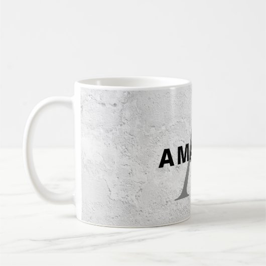 Erste Monogramm beruflich schlicht fügen Sie Ihren Kaffeetasse (Links)