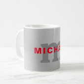 Erste Monogramm beruflich schlicht fügen Sie Ihren Kaffeetasse (Vorderseite Links)