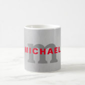 Erste Monogramm beruflich schlicht fügen Sie Ihren Kaffeetasse (Mittel)