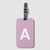Erste Monogramm Personalisiert Einfache Farbe hinz Gepäckanhänger (Vorderseite Vertikal)
