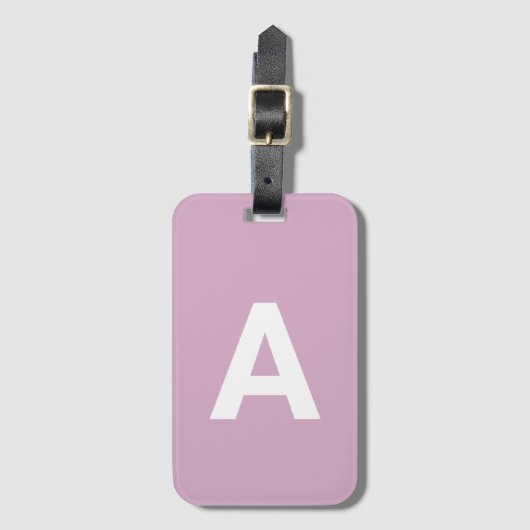 Erste Monogramm Personalisiert Einfache Farbe hinz Gepäckanhänger (Vorderseite Vertikal)