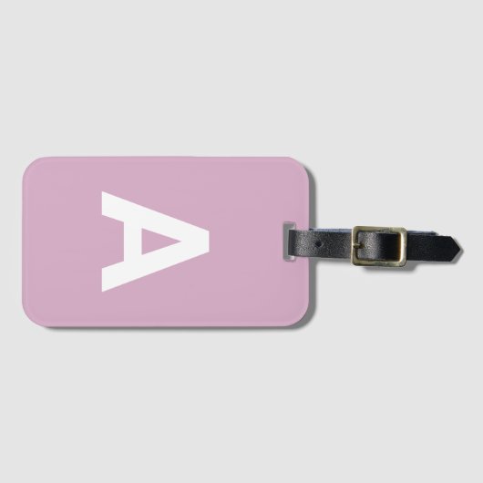 Erste Monogramm Personalisiert Einfache Farbe hinz Gepäckanhänger (Vorderseite (Horizontal))