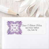 Erste Monogramm-Rücksendeadressen-Aufkleber (Insitu)