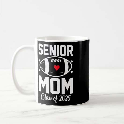 Erste Mutter 2025 Fußll Mama Cl Von 2025 Abschluss Kaffeetasse (Links)