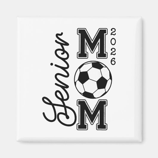 Erste Mutter 2026 Abiturklasse 2026 Fußballmutter Magnet (Vorne)