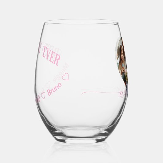 Erste Mütter als Großmutter | Benutzerdefiniertes  Weinglas Ohne Stiel (Rechts)