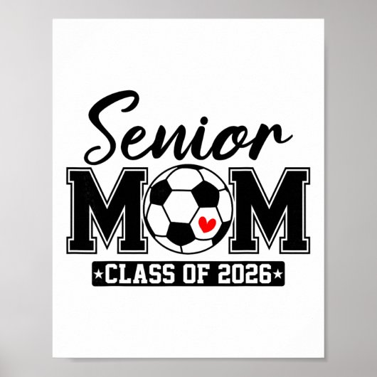 Erste Mutter Cl Von 2026 Fußballmutter Abschluss _ Poster (Vorne)
