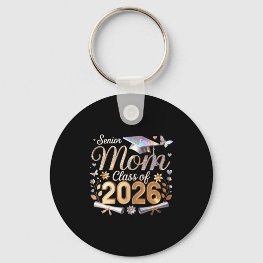 Erste Mutter der Abschlussklasse 2026  Schlüsselanhänger (Vorderseite)