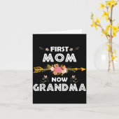 Erste Mutter, jetzt Oma Muttertag Frauen Karte (Gelbe Blume)