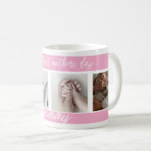 Erste Mütter Tag niedliche Foto Collage Tasse (VorderseiteRechts)