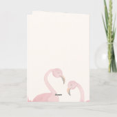 Erste Muttertags-Flamingo-Karte Karte (Rückseite)