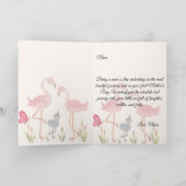 Erste Muttertags-Flamingo-Karte Karte (Innenseite)