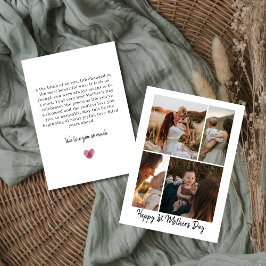 Erste Muttertags-Fotocollage-Karte für Mama Feiertagskarte
