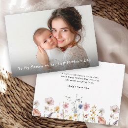 Erste Muttertags-Fotokarte von Baby Karte