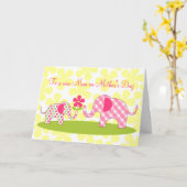 Erste Muttertagskarte für WhimsikElefanten Karte (Gelbe Blume)