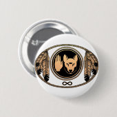 Erste Nationen Tasten Geschenke Metis Wolf Native  Button (Vorne & Hinten)