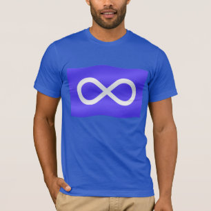 Erste Nations-Shirt Metis Flaggen-T - Shirts