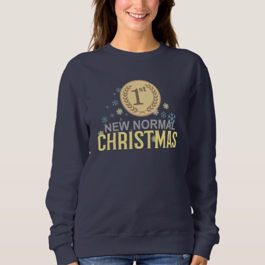 Erste neue normale Weihnachtssüßshirts Sweatshirt (Vorderseite)