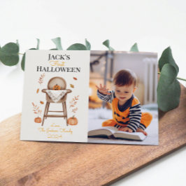 Erste Niedliche Pumpkin-Grußkarte für Baby Feiertagskarte