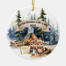 Erste Niedliche Weihnachtsfeier Keramik Ornament