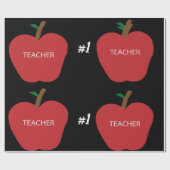 Erste Nummer Lehrer Geschenkpapier (Flach)