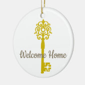 Erste oder neue Zuhause Keramik Ornament (Links)