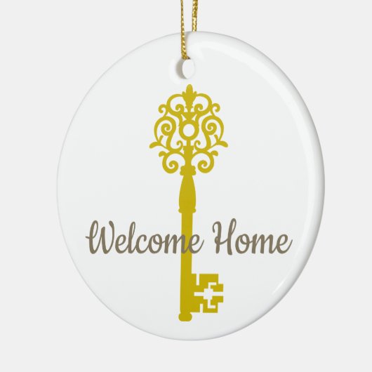 Erste oder neue Zuhause Keramik Ornament (Links)