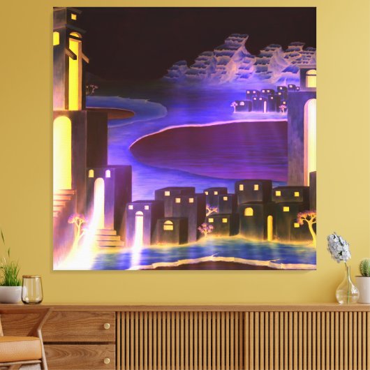 "Erste Offenbarung" - kryptische geheimnisvolle Ku Leinwanddruck (Insitu (Wohnzimmer))