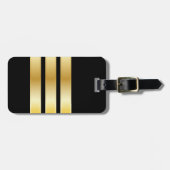 Erste Offiziere Pilot Einheitlicher Spaß Gepäckanhänger (Vorderseite horizontal)