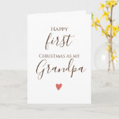 Erste Opa Frohe Weihnachtskarte Karte (Gelbe Blume)