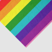 Erste original 8-Streifen-Gay Pride-Regenbogenflag Seidenpapier (Ausschnitt)