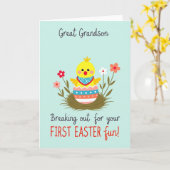 Erste Oster-Fledgling-Karte Karte (Gelbe Blume)