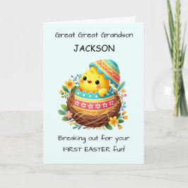 Erste Oster Große Enkel personalisieren Karte