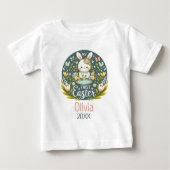 Erste Osterfeier der Sonne - Personalisiert Baby T-shirt (Vorderseite)