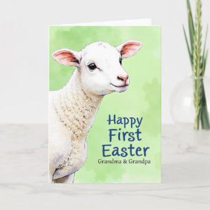 Erste Osterlamm-Oma-Opa-Karte Karte