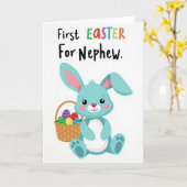 Erste Ostern Für Neffe Karte (Gelbe Blume)