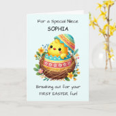 Erste Osterniecsche Kicherausbruch aus der Muschel Karte (Gelbe Blume)