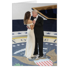 Erste Paare Donald und Melania-Trumpf-Tanzen-Ball